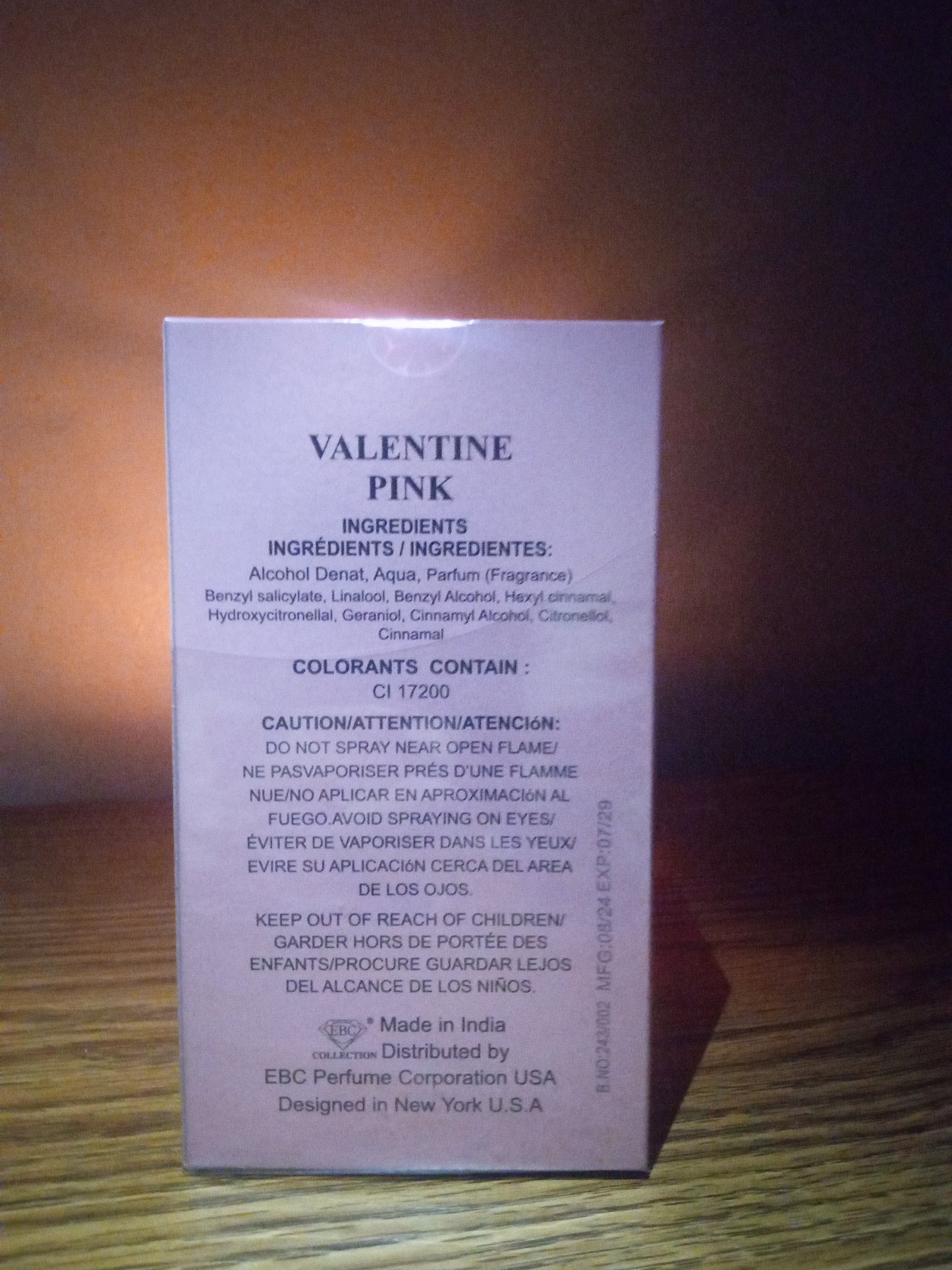 Valentine Pink Eau de Parfum - Perfume For Women