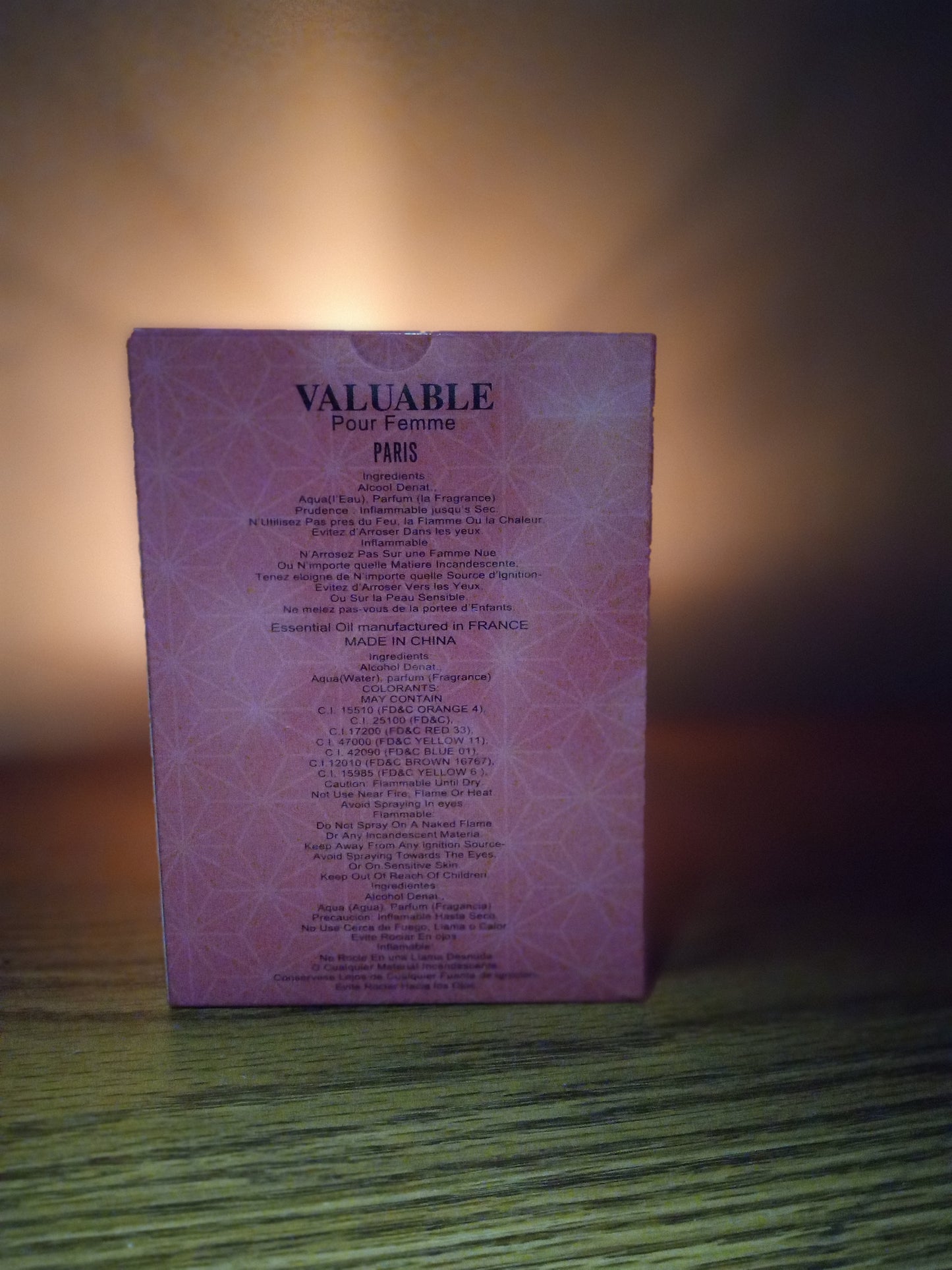 Perfume Spray Valioso Pour Femme Paris para Mulheres